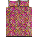 Retro Paisley Pattern Print Quilt Bed Set