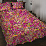 Retro Paisley Pattern Print Quilt Bed Set