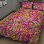 Retro Paisley Pattern Print Quilt Bed Set