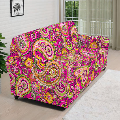 Retro Paisley Pattern Print Sofa Cover