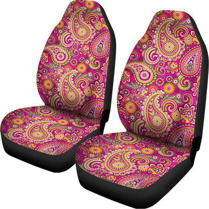 Retro Paisley Pattern Print Universal Fit Car Seat Covers