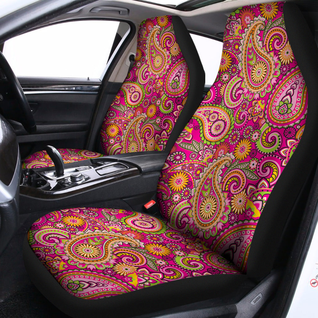Retro Paisley Pattern Print Universal Fit Car Seat Covers