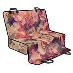 Retro Pink Roses Floral Print Pet Car Back Seat Cover