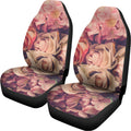 Retro Pink Roses Floral Print Universal Fit Car Seat Covers