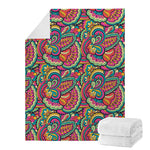 Retro Psychedelic Hippie Pattern Print Blanket