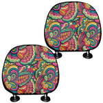 Retro Psychedelic Hippie Pattern Print Car Headrest Covers