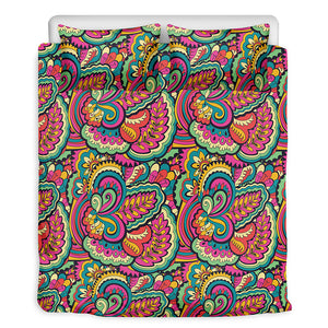 Retro Psychedelic Hippie Pattern Print Duvet Cover Bedding Set