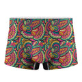 Retro Psychedelic Hippie Pattern Print Men's Boxer Briefs