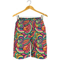 Retro Psychedelic Hippie Pattern Print Men's Shorts