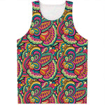 Retro Psychedelic Hippie Pattern Print Men's Tank Top