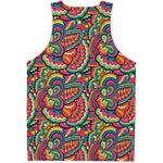 Retro Psychedelic Hippie Pattern Print Men's Tank Top
