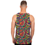 Retro Psychedelic Hippie Pattern Print Men's Tank Top