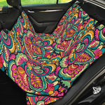 Retro Psychedelic Hippie Pattern Print Pet Car Back Seat Cover