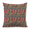 Retro Psychedelic Hippie Pattern Print Pillow Cover