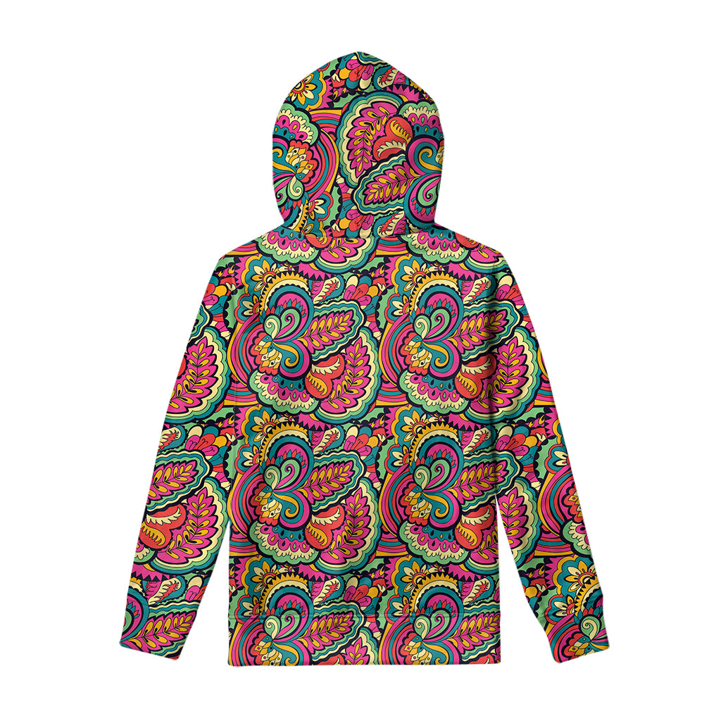 Retro Psychedelic Hippie Pattern Print Pullover Hoodie