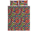 Retro Psychedelic Hippie Pattern Print Quilt Bed Set