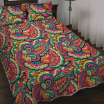 Retro Psychedelic Hippie Pattern Print Quilt Bed Set