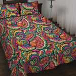 Retro Psychedelic Hippie Pattern Print Quilt Bed Set
