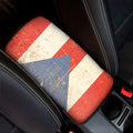 Retro Puerto Rican Flag Print Car Center Console Cover