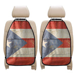 Retro Puerto Rican Flag Print Car Seat Organizers