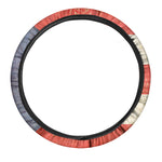 Retro Puerto Rican Flag Print Car Steering Wheel Cover