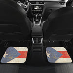 Retro Puerto Rican Flag Print Front and Back Car Floor Mats