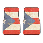 Retro Puerto Rican Flag Print Front Car Floor Mats