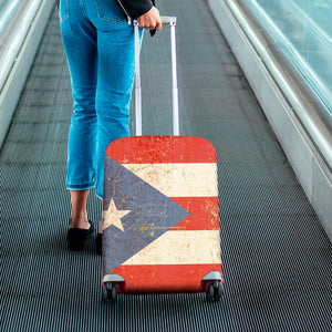 Retro Puerto Rican Flag Print Luggage Cover