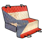 Retro Puerto Rican Flag Print Pet Car Back Seat Cover