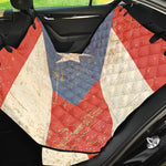 Retro Puerto Rican Flag Print Pet Car Back Seat Cover