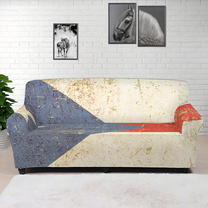 Retro Puerto Rican Flag Print Sofa Cover