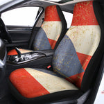 Retro Puerto Rican Flag Print Universal Fit Car Seat Covers