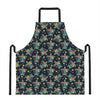 Retro Sea Turtle Pattern Print Apron