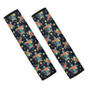 Retro Sea Turtle Pattern Print Car Seat Belt Covers