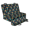 Retro Sea Turtle Pattern Print Pet Car Back Seat Cover