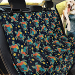 Retro Sea Turtle Pattern Print Pet Car Back Seat Cover