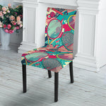 Retro Tennis Pattern Print Dining Chair Slipcover