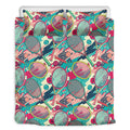 Retro Tennis Pattern Print Duvet Cover Bedding Set