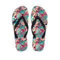 Retro Tennis Pattern Print Flip Flops