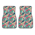 Retro Tennis Pattern Print Front Car Floor Mats