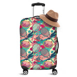 Retro Tennis Pattern Print Luggage Cover