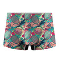 Retro Tennis Pattern Print Men's Boxer Briefs