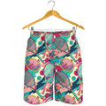 Retro Tennis Pattern Print Men's Shorts