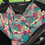 Retro Tennis Pattern Print Pet Car Back Seat Cover