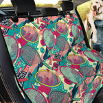 Retro Tennis Pattern Print Pet Car Back Seat Cover