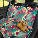 Retro Tennis Pattern Print Pet Car Back Seat Cover