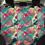 Retro Tennis Pattern Print Pet Car Back Seat Cover