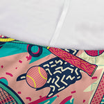 Retro Tennis Pattern Print Sofa Cover