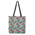 Retro Tennis Pattern Print Tote Bag