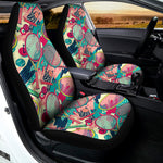 Retro Tennis Pattern Print Universal Fit Car Seat Covers
